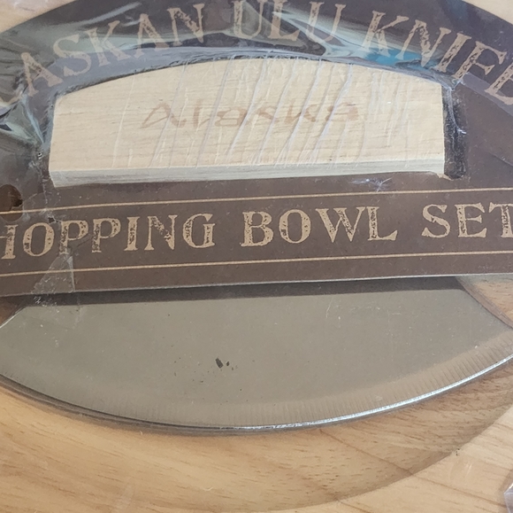 Alaskan Ulu Knife Chopping Bowl Set - Picture 3 of 3